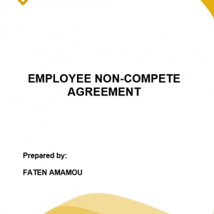 EMPLOYEE NON-COMPETE AGREEMENT