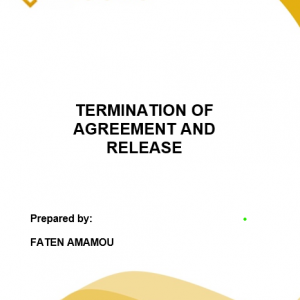 TERMINATION OF AGREEMENT AND RELEASE