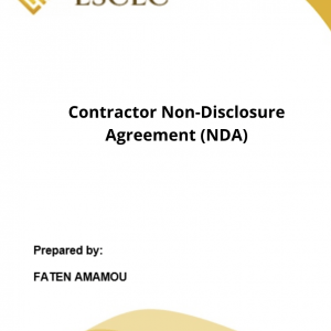 CONTRACTOR NON-DISCLOSURE AGREEMENT (NDA)