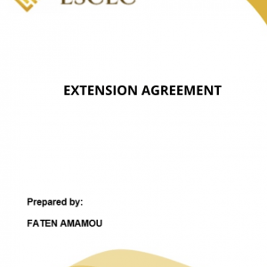 EXTENSION AGREEMENT